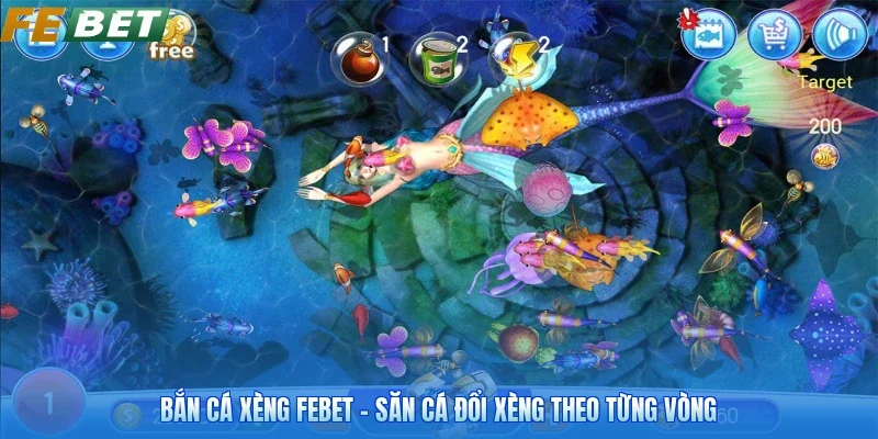 Bắn Cá Xèng FEBET - Săn Cá Đổi Xèng Theo Từng Vòng