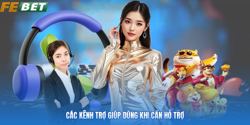 Các kênh trợ giúp dùng khi cần hỗ trợ