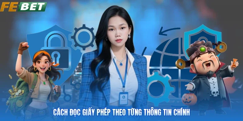 Cách đọc giấy phép theo từng thông tin chính